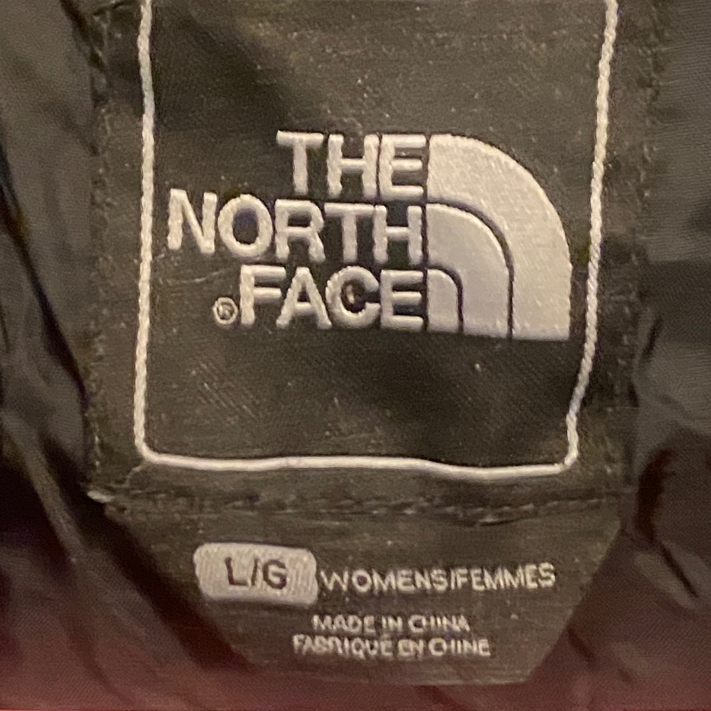 The North Face Black Puffer Jacket Quilted Goose Down 550 Coat Ski Zip Up WMNS L - Picture 4 of 10